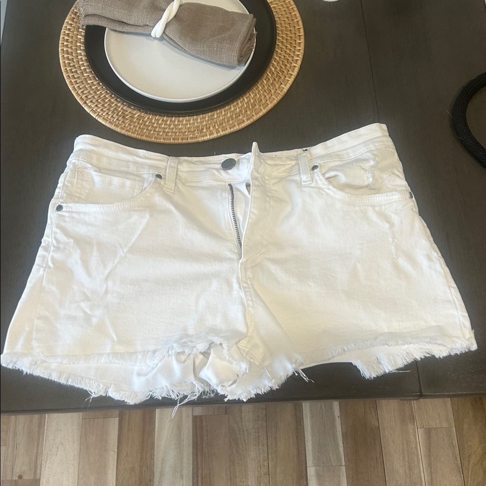 Kut from the Kloth White Jean Shorts